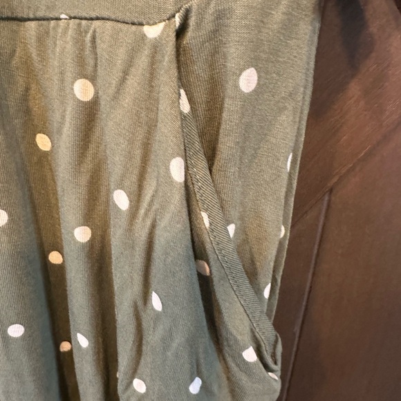 Torrid Olive Polka Dot Midi Dress - Picture 6 of 7